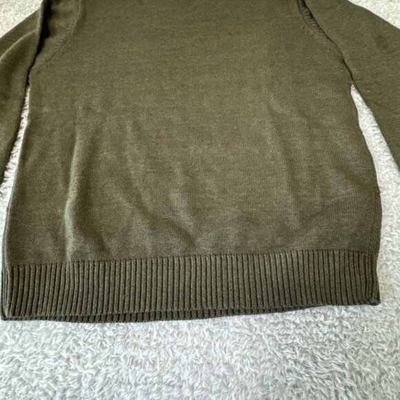 Oscar De La Renta Sweater Men’s L Green Vtg Light Cable Knit - Picture 9 of 11